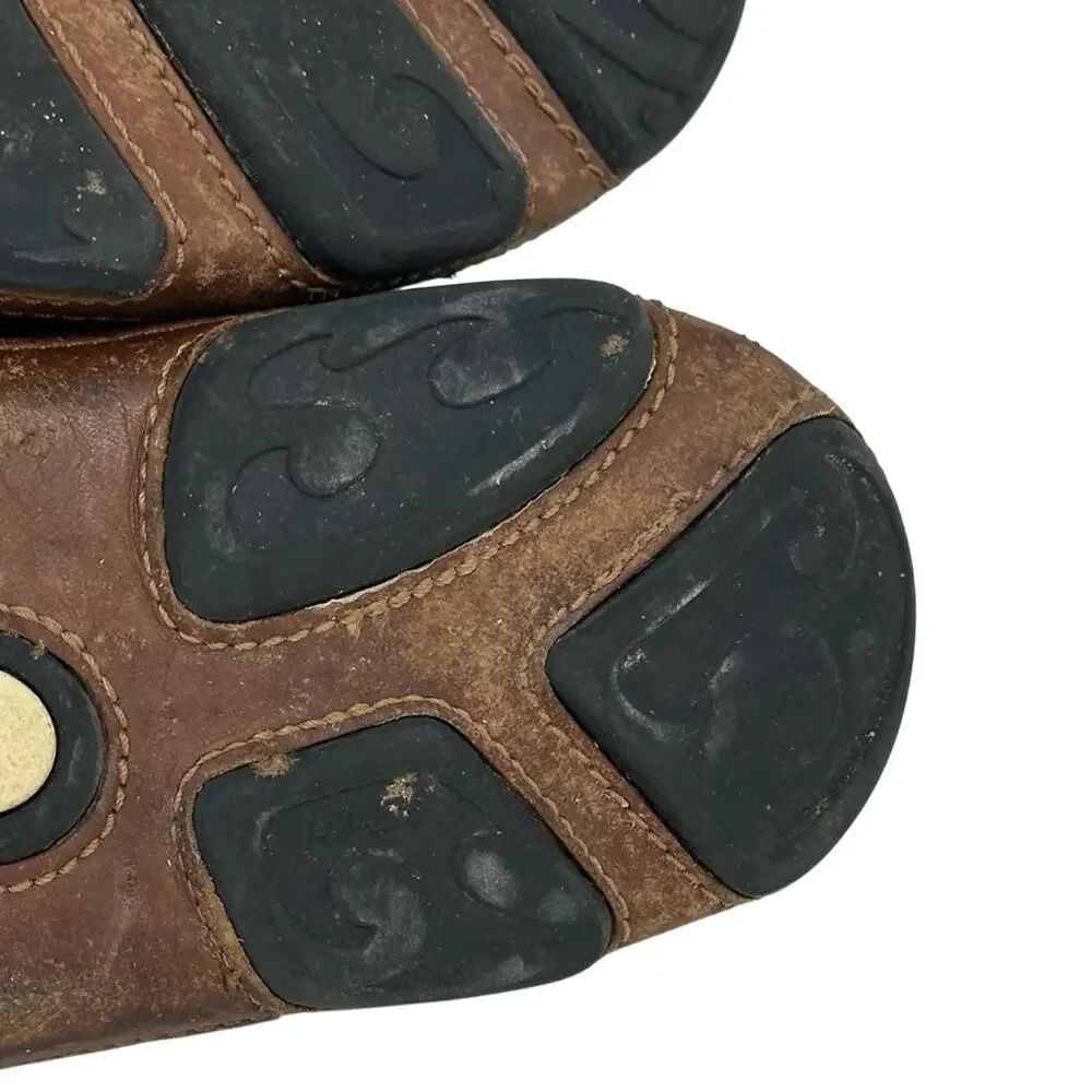 OluKai Moloa Slip On Loafer Black Leather Grip Sole Shoe